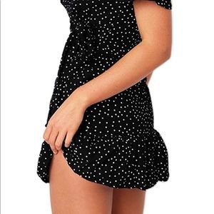 Summer Women Short Sleeve Print Dress V Neck